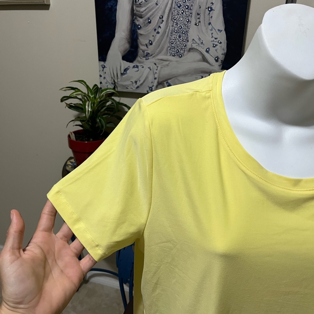 NWT Sonoma Sleepwear Yellow Soft T-Shirt Top - M - Picture 2 of 6